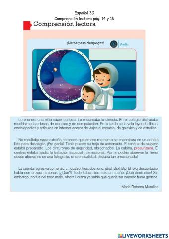 Español 3G P14 y 15