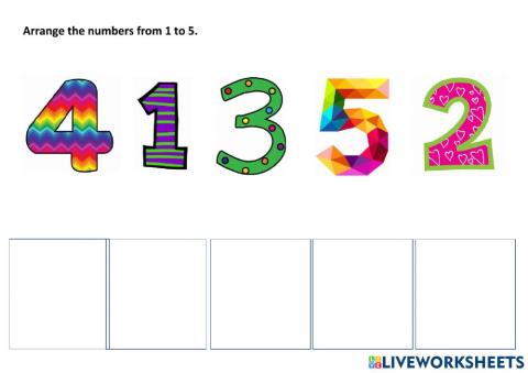 Arrange the numbers