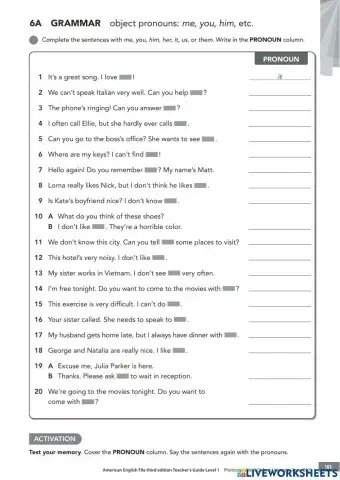 CMLV Level 1B File 6A Grammar
