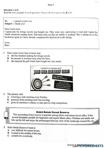 FORM 3 READING COMPREHENSION (1)