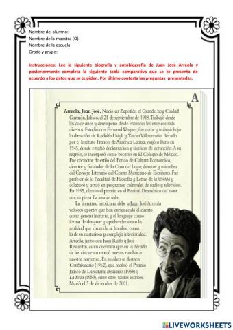 Biografía y Autobiografía