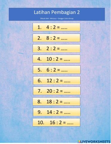 Latihan pembagian 2