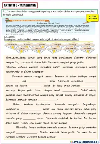 B. melayu tahun 6 bahaya ribut petir