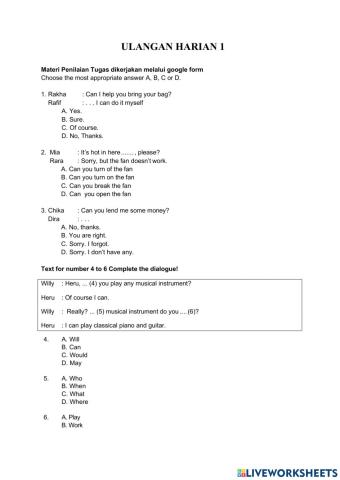 Soal ability and willingness