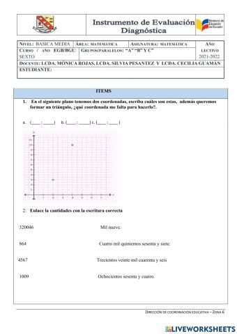 Prueba de diagnóstico