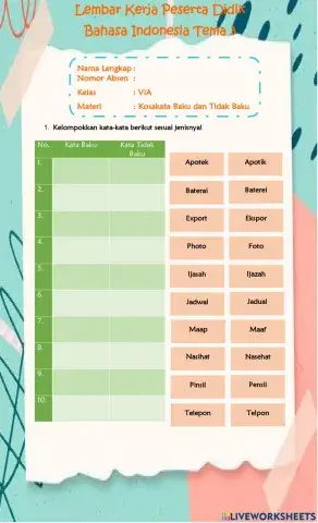 Bahasa Indonesia Kelas 6 Tema 3