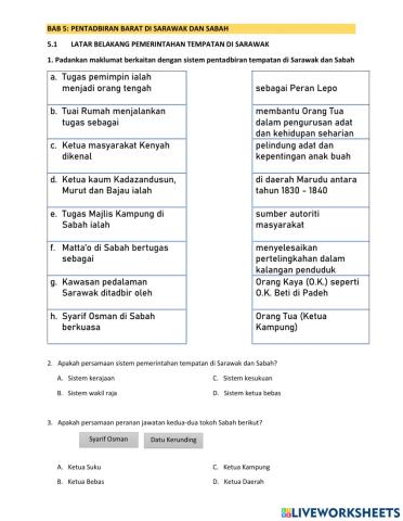 Bab 5: pentadbiran barat di sarawak dan sabah