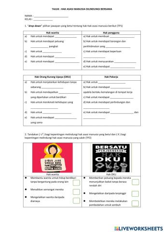 Hak asasi manusia dilindungi bersama