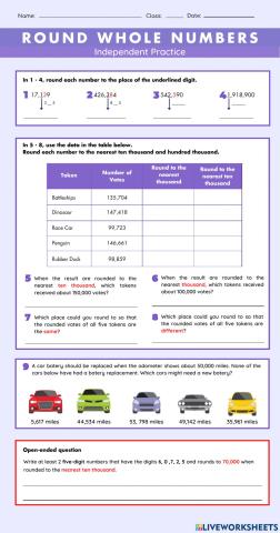 G4 - Round Whole Numbers