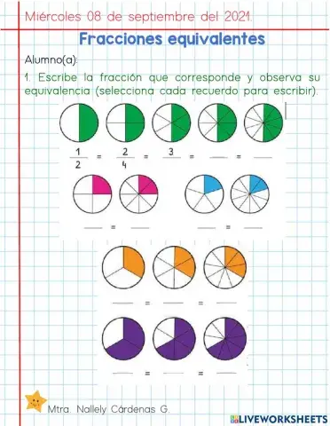 Fracciones equivalentes