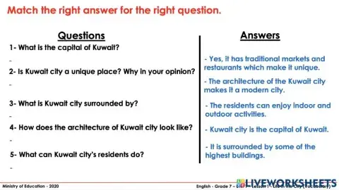 Unit 1 lesson 1 Life in the city