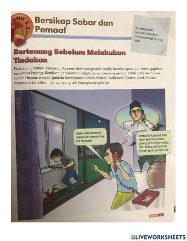 Sikap sabar dan pemaaf