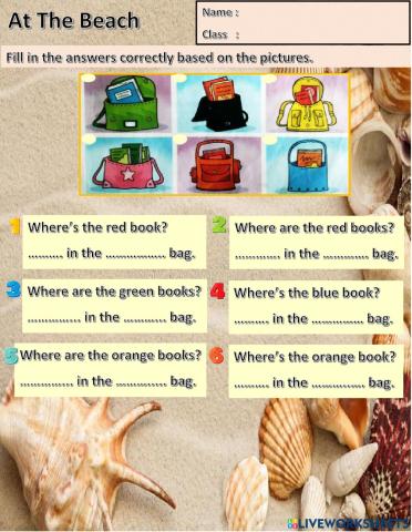 Year 2 Unit 9 At the Beach: Where's - Where are