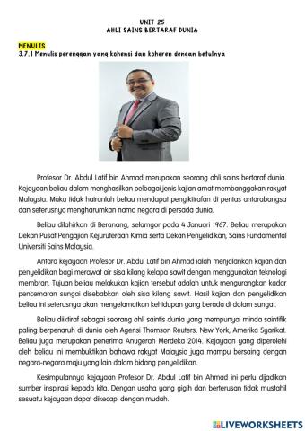 Ahli sains bertaraf dunia