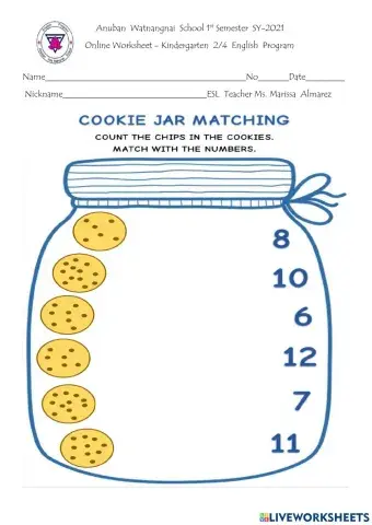 Cookies Counting and Match