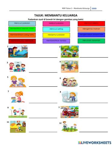 MIB Tahun 2 - Membantu Keluarga