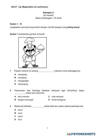 Set Soalan Sistem Bahasa
