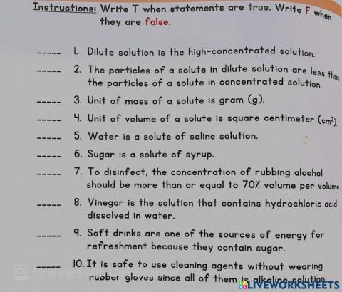 2.Science M.2 Concentration of Solutions