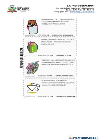 Situações problemas 2º ano