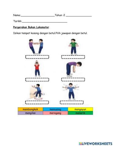 Pergerakan  bukan lokomotor