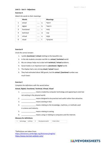 Band 2 (Core 2) - Unit 5 - Set 4
