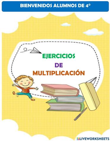 Ejercicios de multiplicación