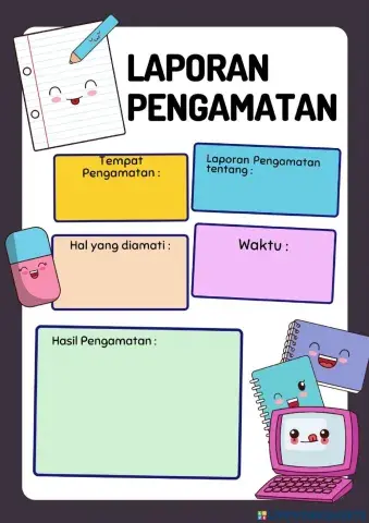 Laporan pengamatan kelas 5