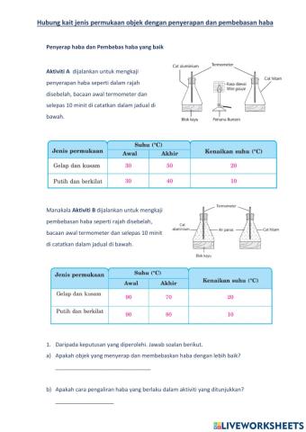 Penyerapan dan pembebasan haba