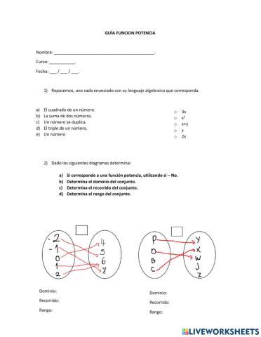 Guía Función Potencia