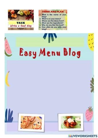 Writing a food blog