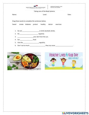 TAKING CARE OF THE BODY SYSTEMS