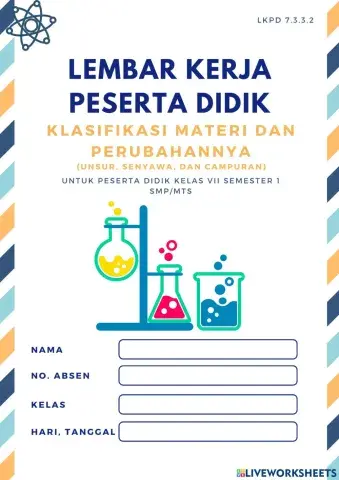 Lkpd ipa 7.3.3.2 bab 3 (unsur, senyawa, dan campuran)