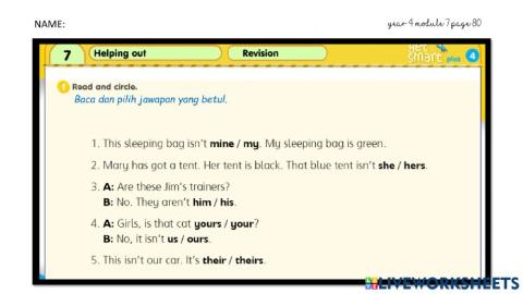 Year 4 Get smart 4  page 80