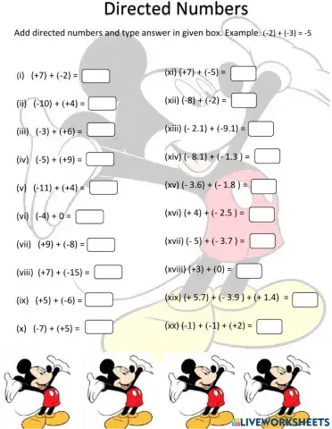 Grade 7-Maths-Directed Numbers