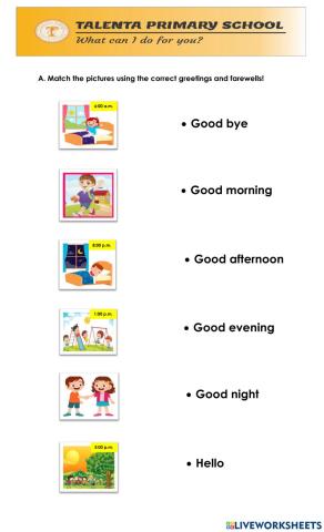 Greetings and Farewells