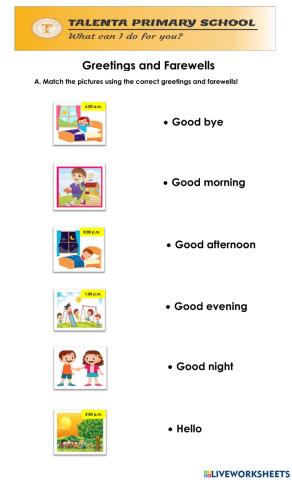 Greetings and Farewells