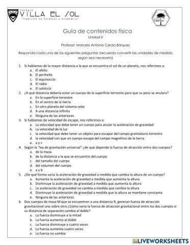 Ley de gravitación universal