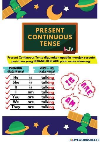 Present continuous tense