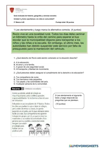 Derechos, deberes y responsabilidades