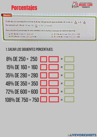 Porcentaje
