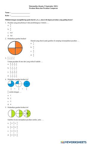 Matematika 9 September 2021