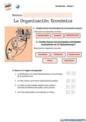 La organización económica en el Tahuantinsuyo