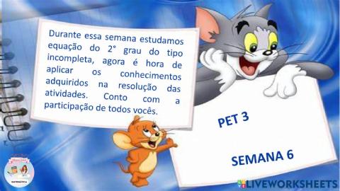 Equação do 2° grau incompleta