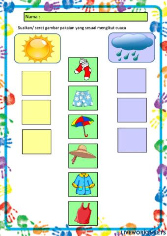 Memadankan pakaian dengan cuaca