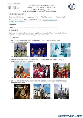 Manifestaciones Artisticas