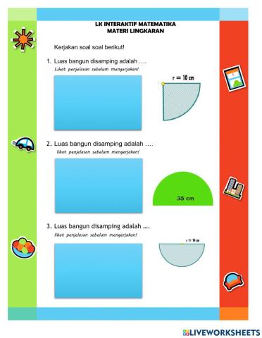 Luas Lingkaran bagian 2
