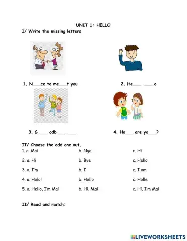 Unit 1- Hello