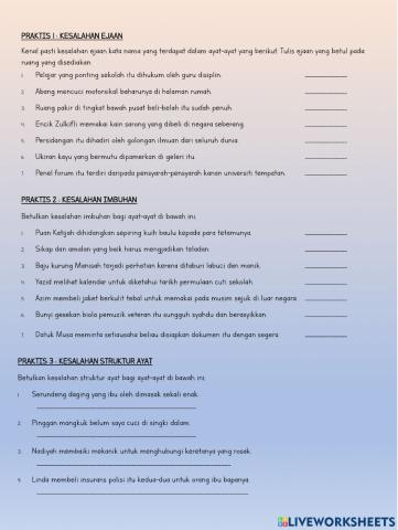 Kesalahan ejaan dan tatabahasa