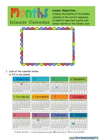 Month Islamic Calendar