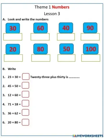 Theme 1 Numbers L3